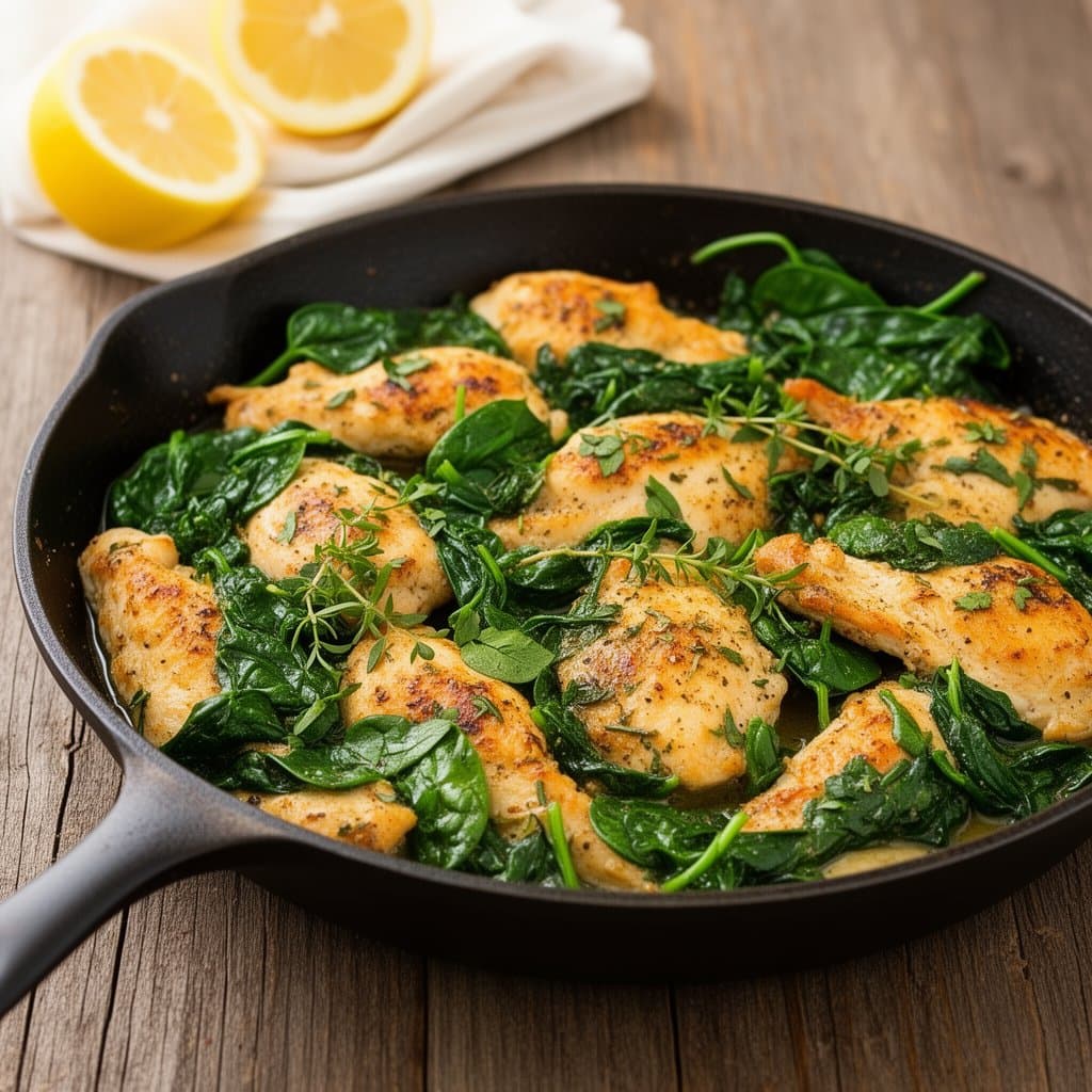 One-Skillet Lemon Herb Chicken
